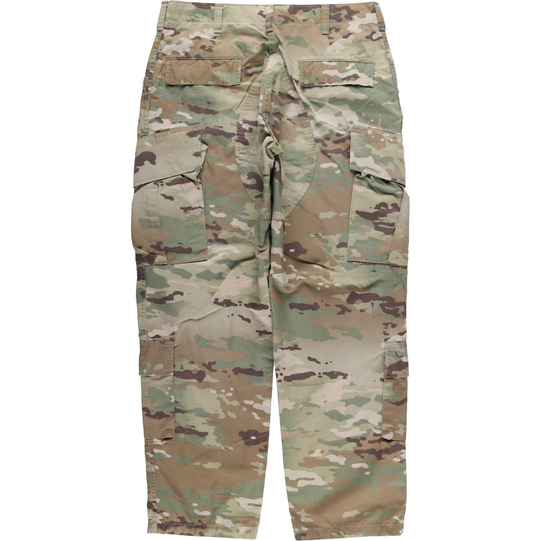 Authentic US military Multicam Camo Ripstop Military Cargo Pants, Combat Pants, Made in USA, Men's Size W34 cotton Khaki type Vintage Second Hand