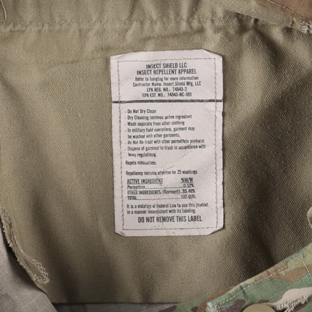 Authentic US military Multicam Camo Ripstop Military Cargo Pants, Combat Pants, Made in USA, Men's Size W34 cotton Khaki type Vintage Second Hand