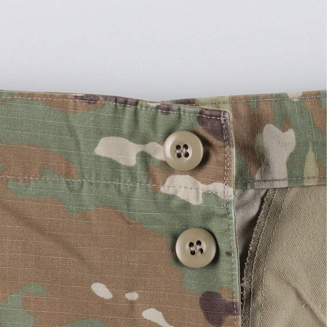 Authentic US military Multicam Camo Ripstop Military Cargo Pants, Combat Pants, Made in USA, Men's Size W34 cotton Khaki type Vintage Second Hand