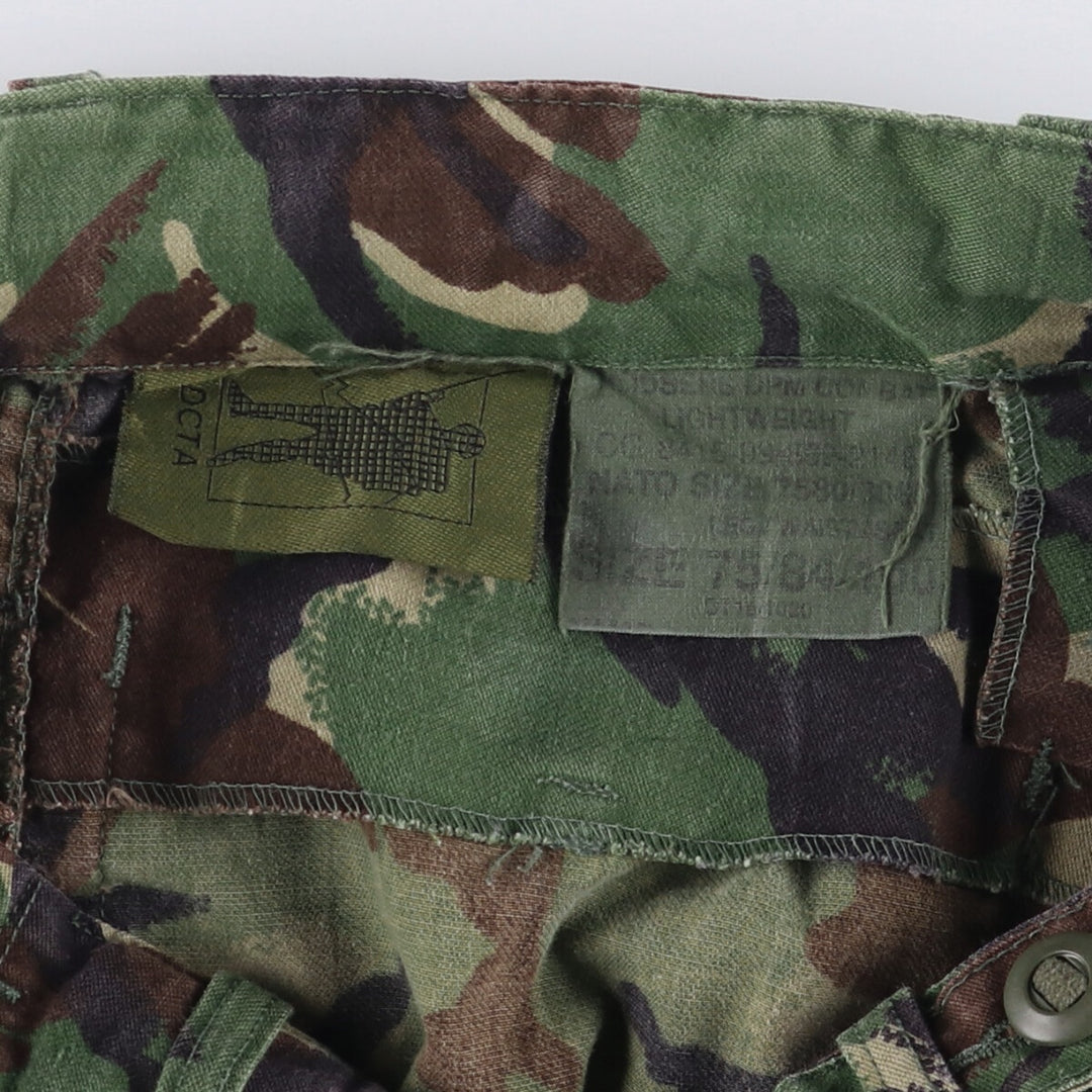British Army Camouflage Pattern DPM Camo Military Cargo Pants Combat Pants 75 unclear Khaki type sage green Vintage Second Hand