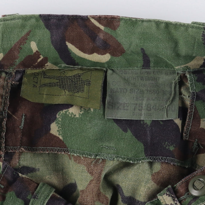 British Army Camouflage Pattern DPM Camo Military Cargo Pants Combat Pants 75 unclear Khaki type sage green Vintage Second Hand