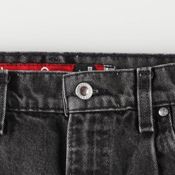90'S Levi's Silver Tab Loose One-Tuck Black Denim Shorts, Made in USA, Men's Size W33 cotton black type Vintage Second Hand