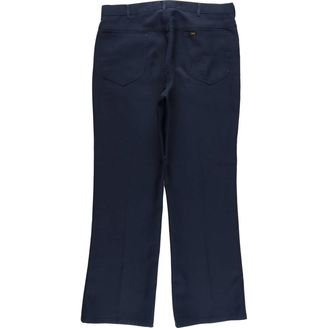Lee STA-PREST Sta-Prest Men's Slacks, Size W34 polyester navy blue type Vintage Second Hand