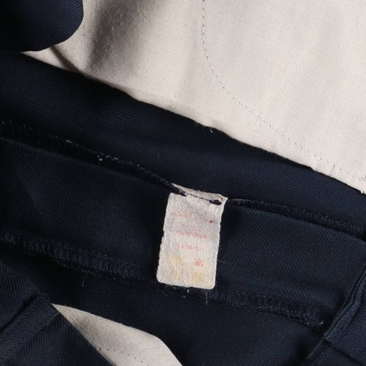 Lee STA-PREST Sta-Prest Men's Slacks, Size W34 polyester navy blue type Vintage Second Hand