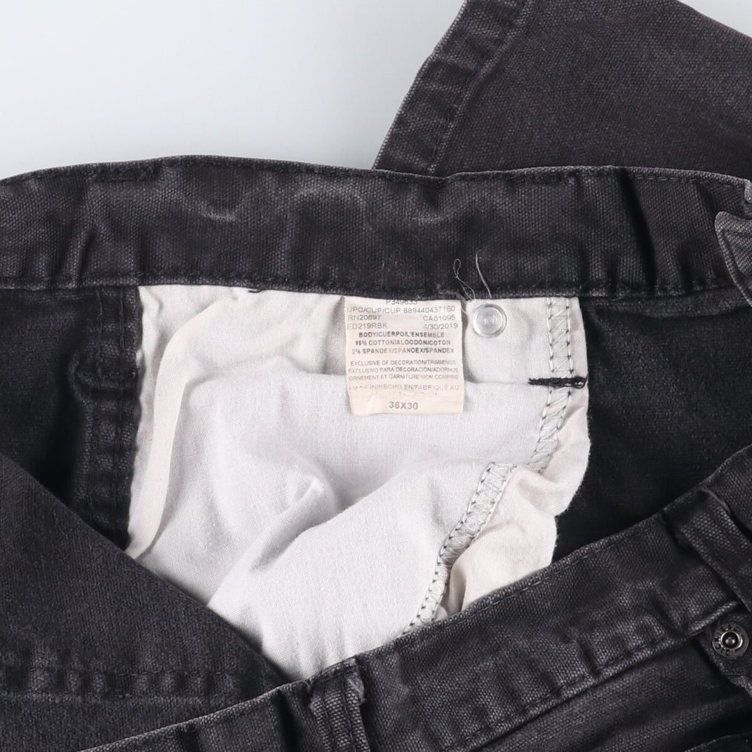 Dickies Duck Work Pants Men's W37 cotton black type Vintage Second Hand