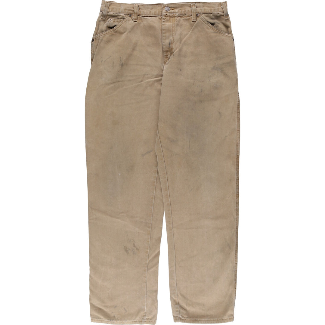 Dickies Relaxed Fit Duck Painter Pants Men's W34 equivalent cotton Beige type Vintage Second Hand