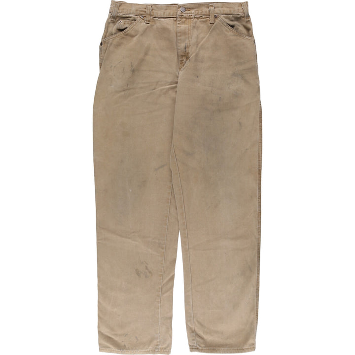 Dickies Relaxed Fit Duck Painter Pants Men's W34 equivalent cotton Beige type Vintage Second Hand