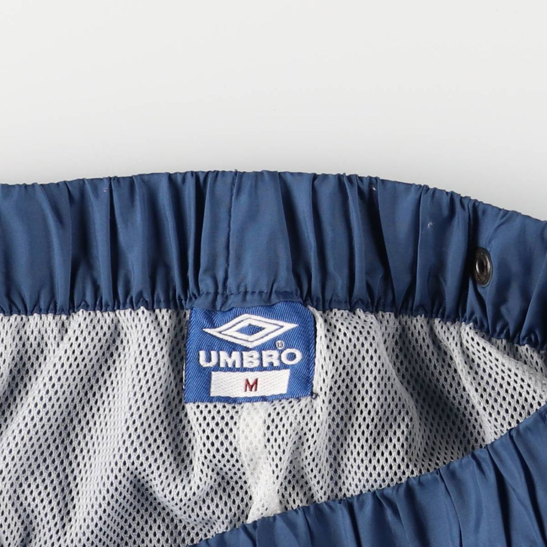 Vintage 90'S Umbro nylon pants, crinkle pants, men's size M Nylon blue type Vintage Second Hand