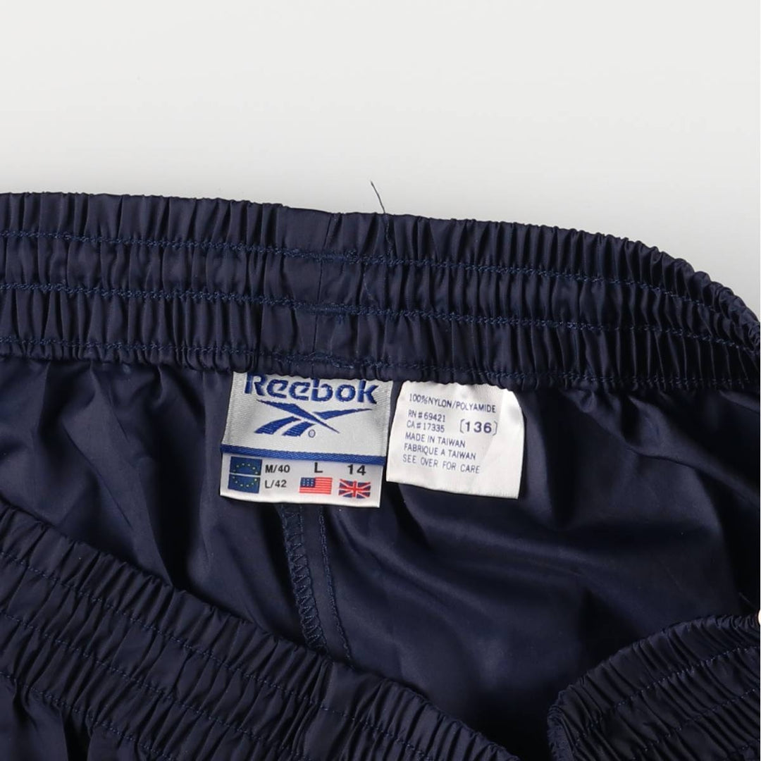 2000s~ Reebok Nylon Shaka Shaka Pants, Men's Size L Nylon navy blue type Vintage Second Hand