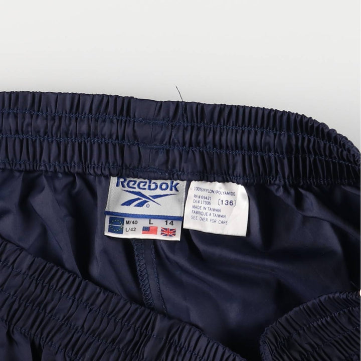 2000s~ Reebok Nylon Shaka Shaka Pants, Men's Size L Nylon navy blue type Vintage Second Hand