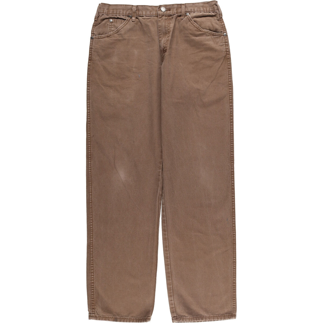 Dickies Duck Work Pants, Men's, Size W33 cotton brown type Vintage Second Hand