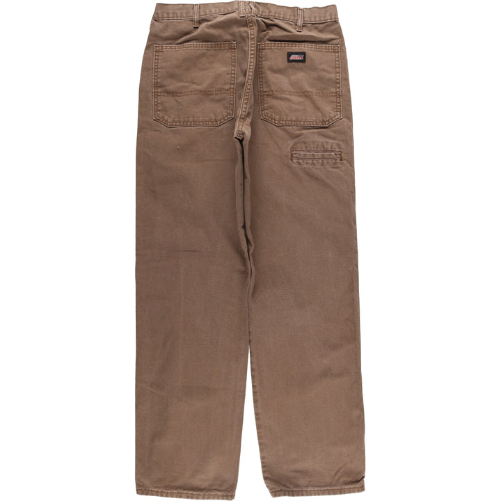 Dickies Duck Work Pants, Men's, Size W33 cotton brown type Vintage Second Hand