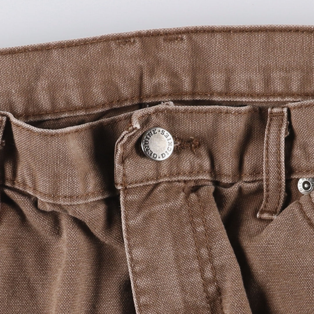 Dickies Duck Work Pants, Men's, Size W33 cotton brown type Vintage Second Hand