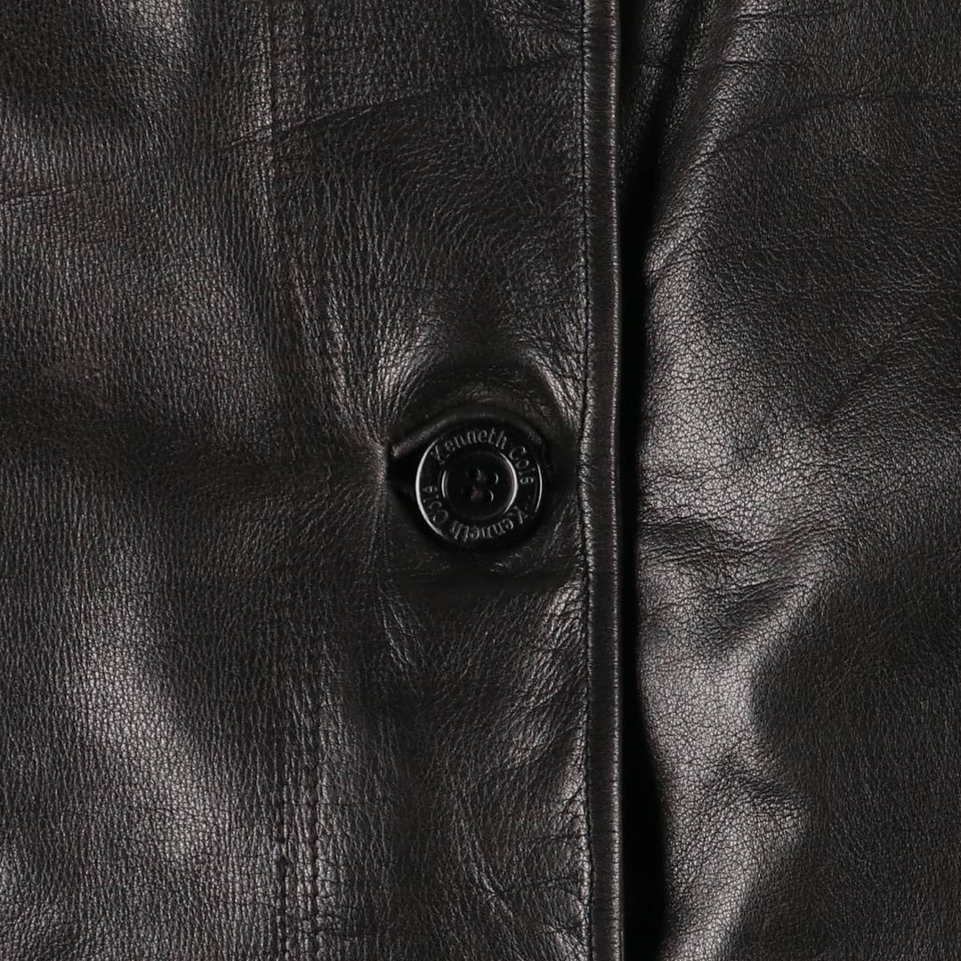 Kenneth Cole Leather Jacket, Women's Size S genuine leather black type Vintage Second Hand