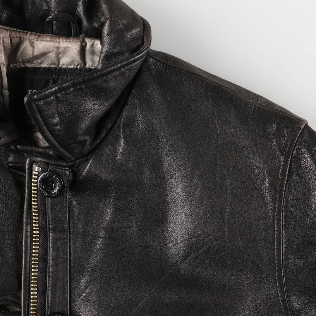 Kenneth Cole Leather Jacket, Women's Size S genuine leather black type Vintage Second Hand