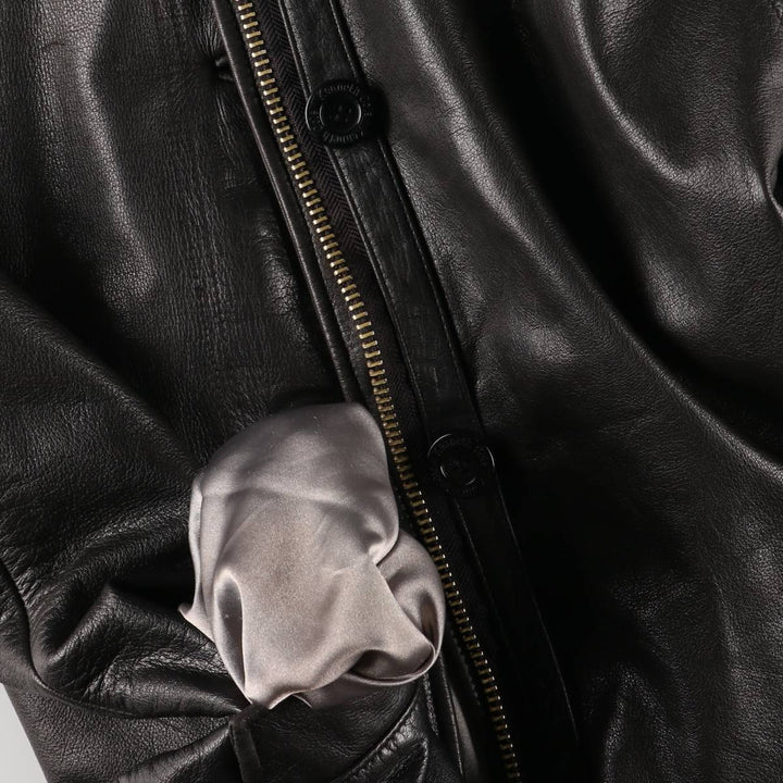 Kenneth Cole Leather Jacket, Women's Size S genuine leather black type Vintage Second Hand