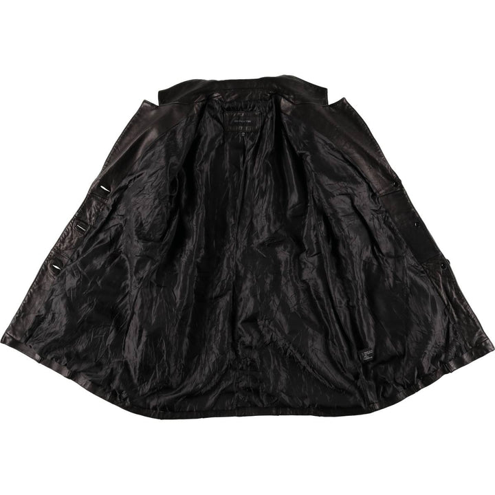 JONES NEW YORK tailored jacket, women's size XL genuine leather black type Vintage Second Hand