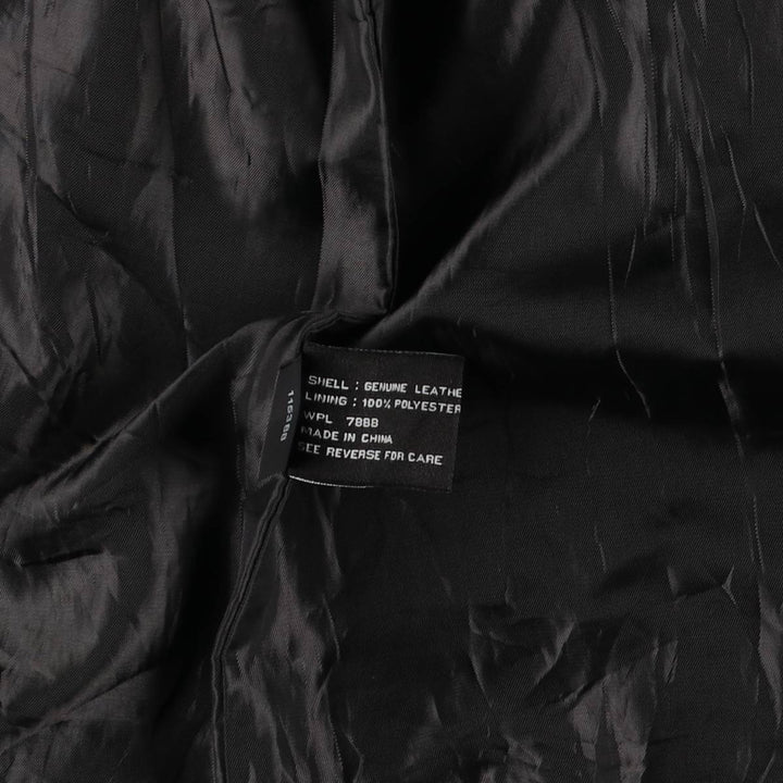 JONES NEW YORK tailored jacket, women's size XL genuine leather black type Vintage Second Hand