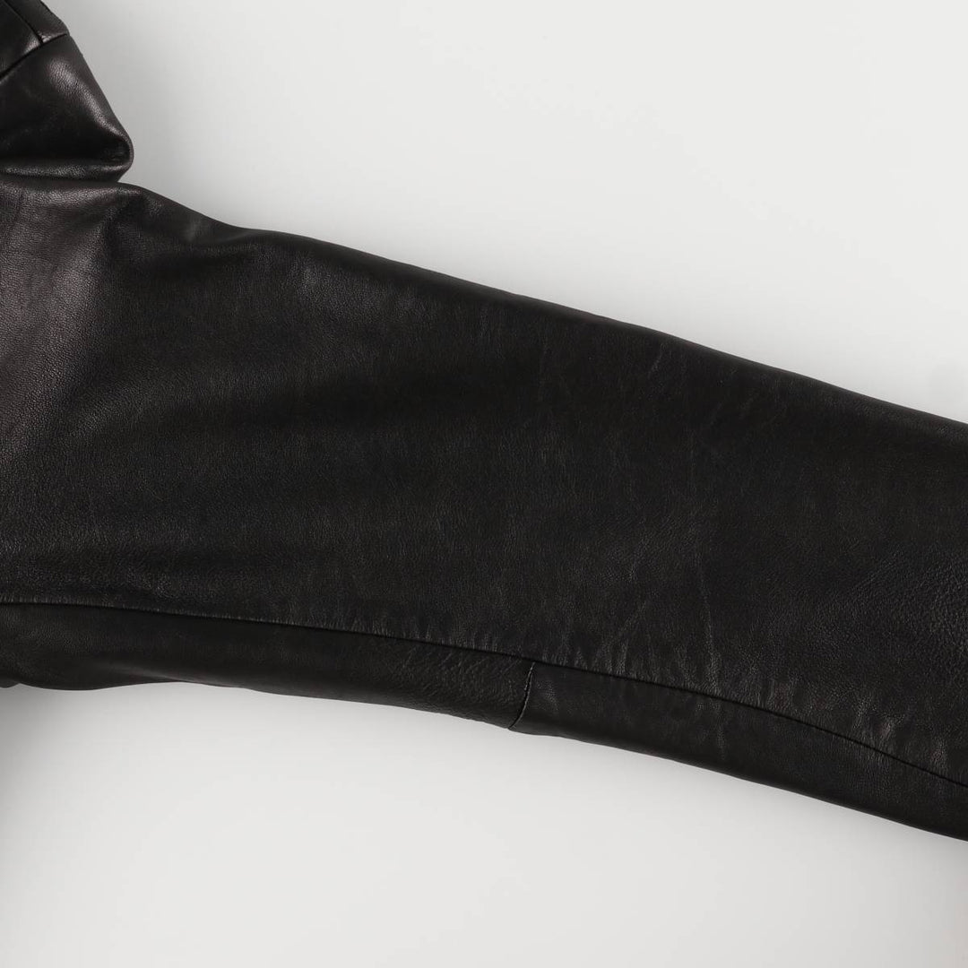 JONES NEW YORK tailored jacket, women's size XL genuine leather black type Vintage Second Hand