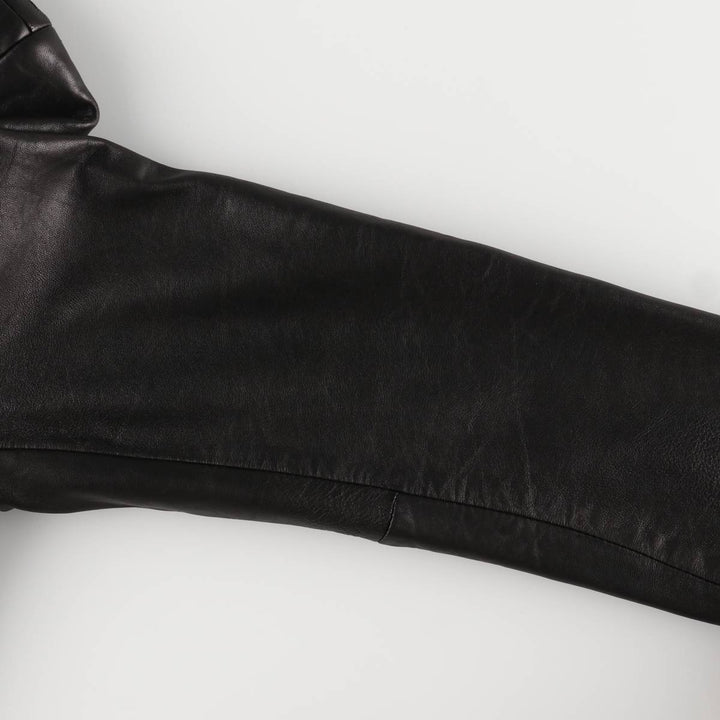 JONES NEW YORK tailored jacket, women's size XL genuine leather black type Vintage Second Hand