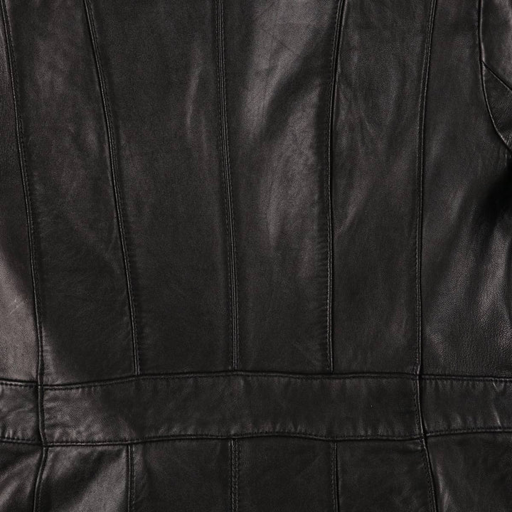 JONES NEW YORK tailored jacket, women's size XL genuine leather black type Vintage Second Hand