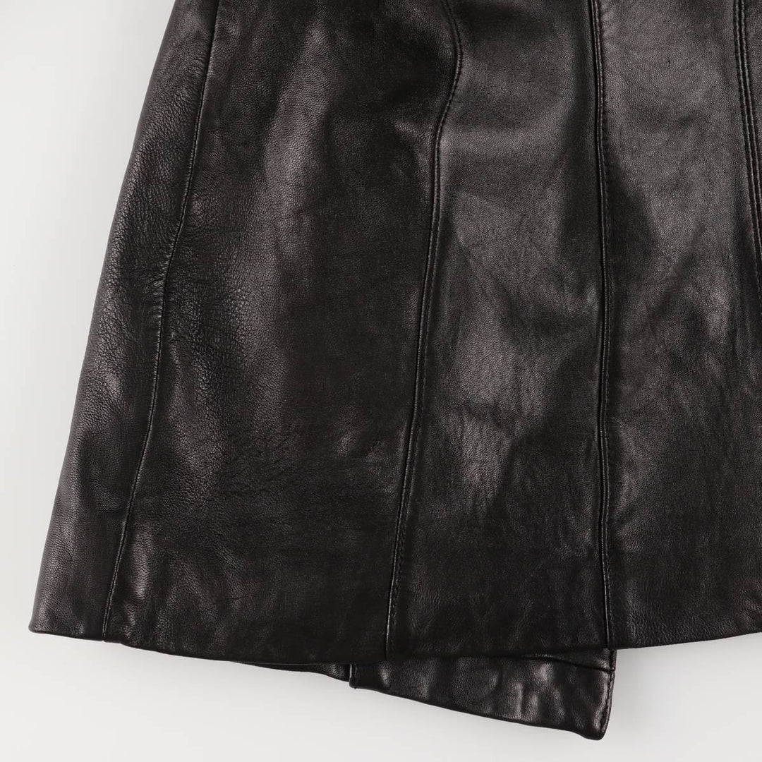 JONES NEW YORK tailored jacket, women's size XL genuine leather black type Vintage Second Hand