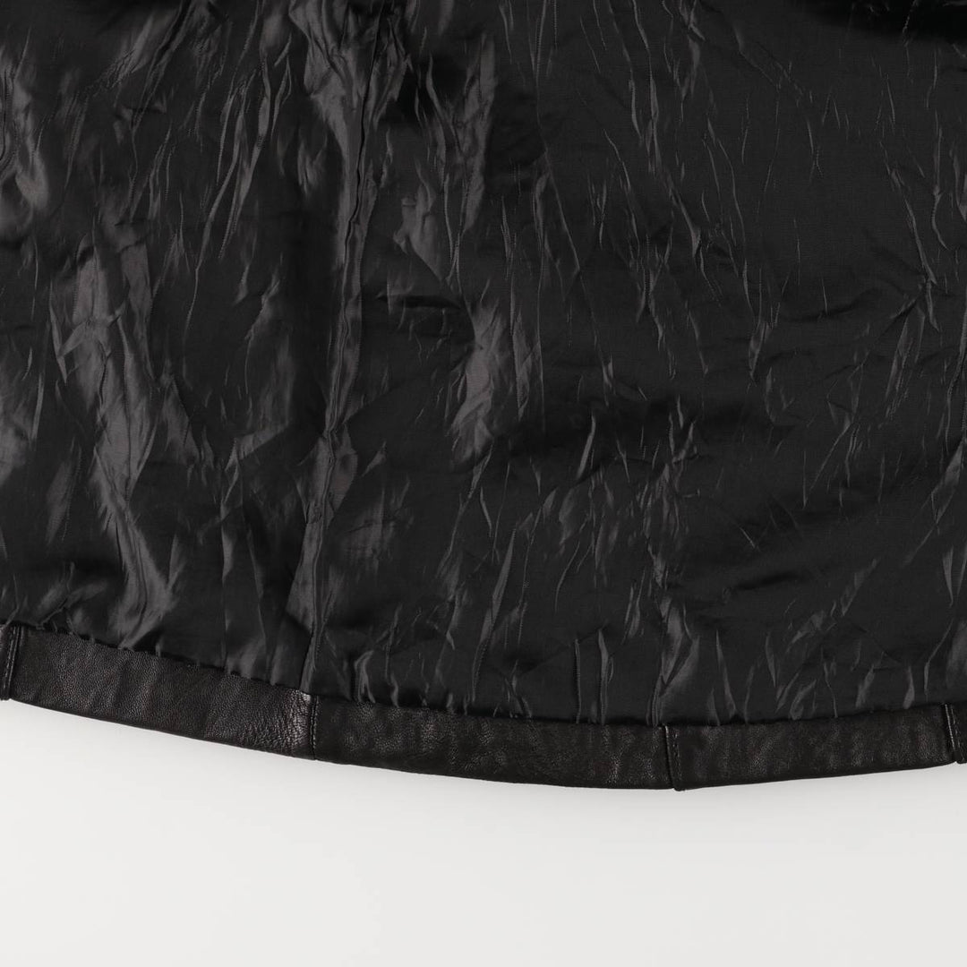 JONES NEW YORK tailored jacket, women's size XL genuine leather black type Vintage Second Hand