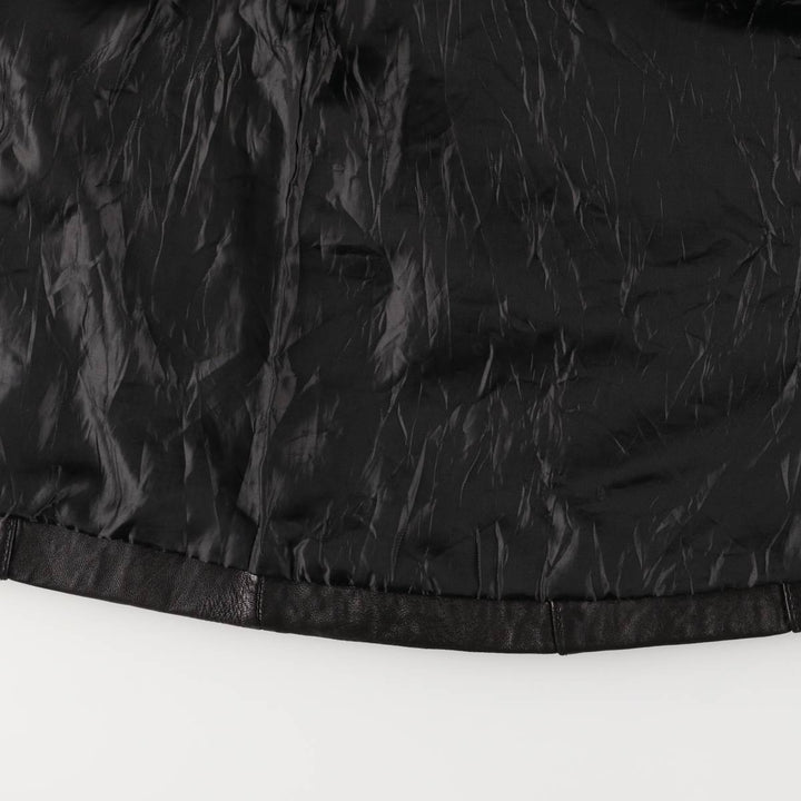 JONES NEW YORK tailored jacket, women's size XL genuine leather black type Vintage Second Hand