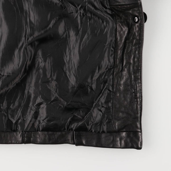 JONES NEW YORK tailored jacket, women's size XL genuine leather black type Vintage Second Hand