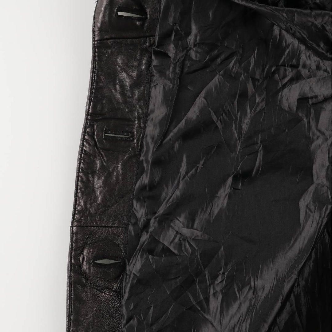 JONES NEW YORK tailored jacket, women's size XL genuine leather black type Vintage Second Hand