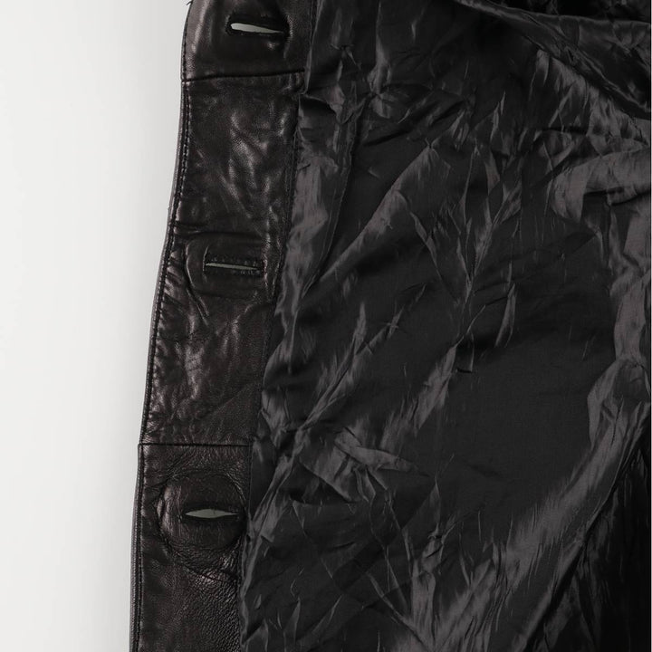 JONES NEW YORK tailored jacket, women's size XL genuine leather black type Vintage Second Hand