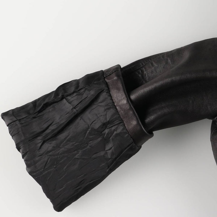 JONES NEW YORK tailored jacket, women's size XL genuine leather black type Vintage Second Hand