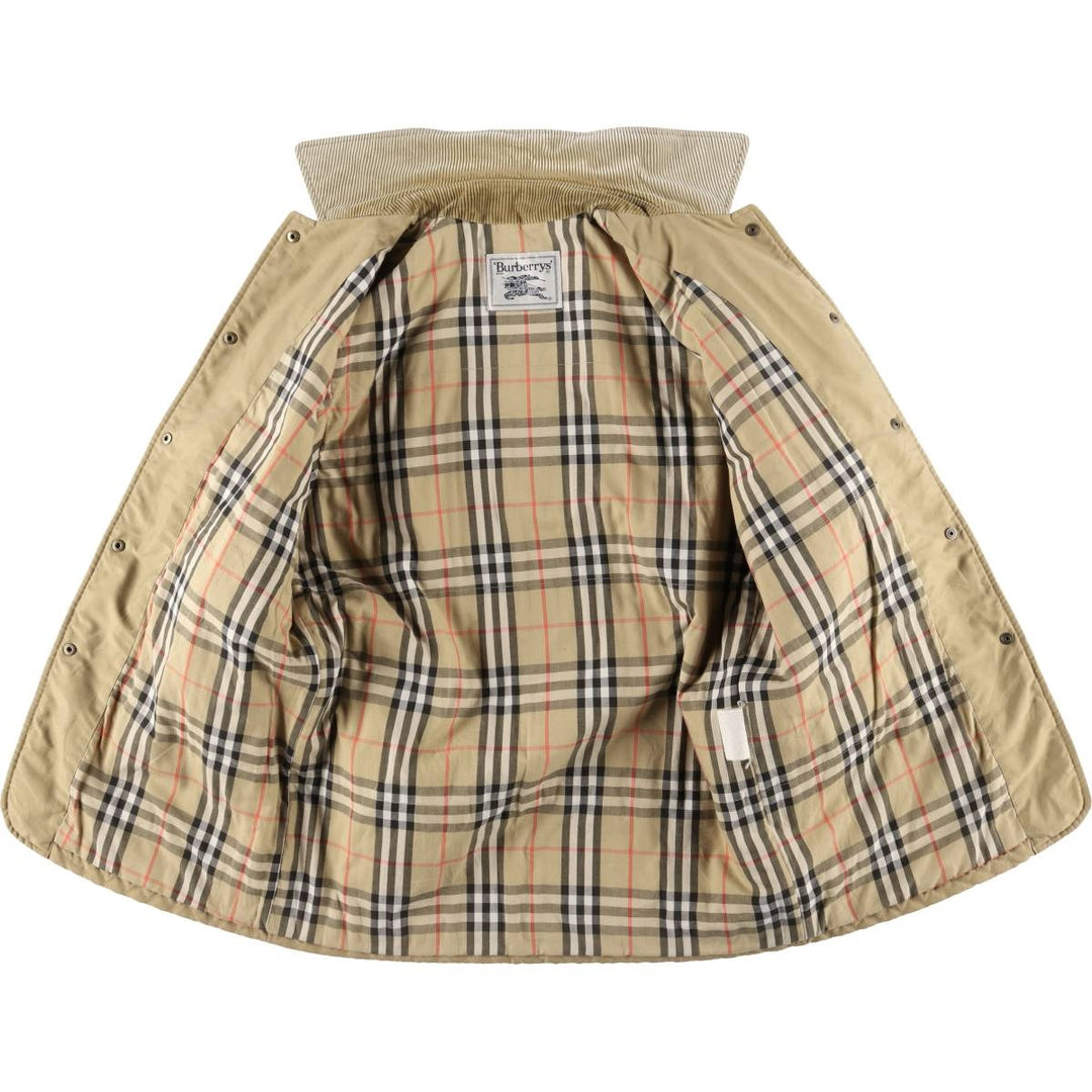Burberry's padded Balmacaan coat, size L, women's unclear Beige type Vintage Second Hand