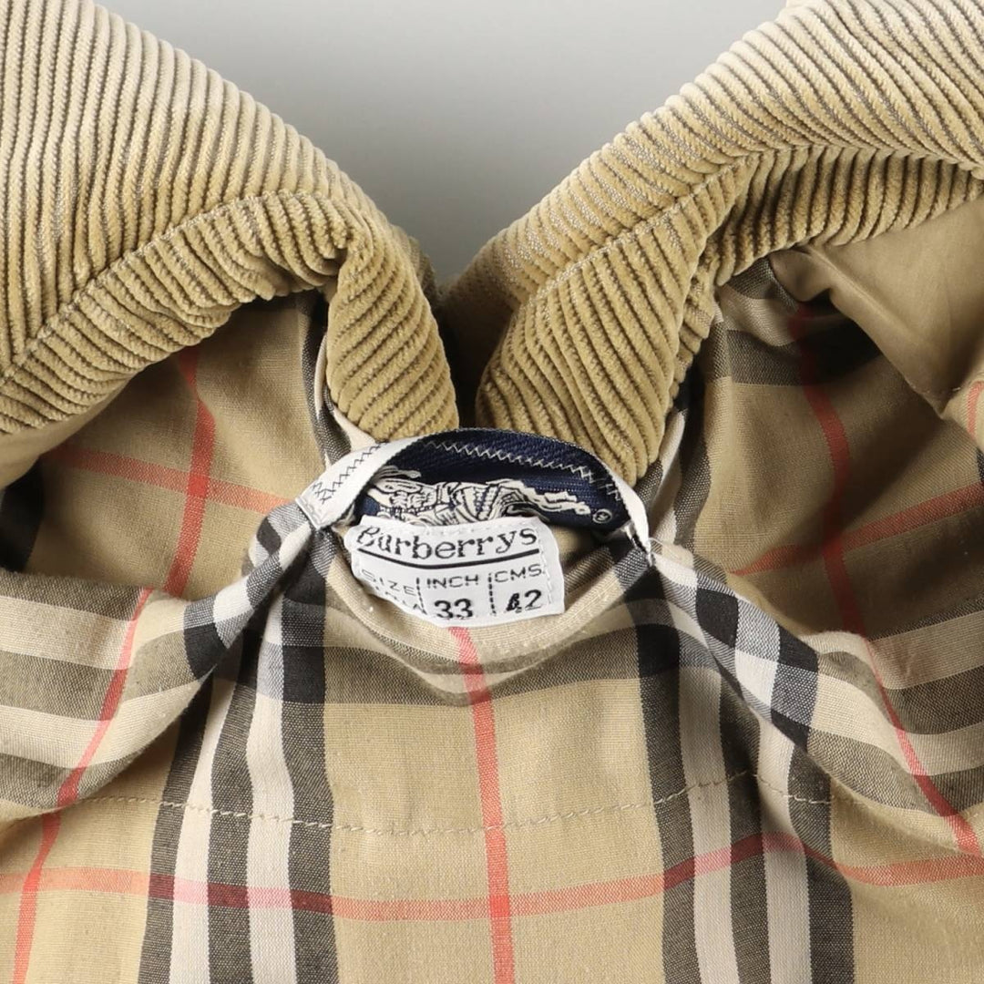 Burberry's padded Balmacaan coat, size L, women's unclear Beige type Vintage Second Hand