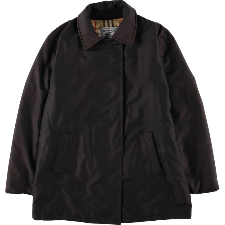 Burberry's padded Balmacaan coat, size L, women's unclear black type Vintage Second Hand