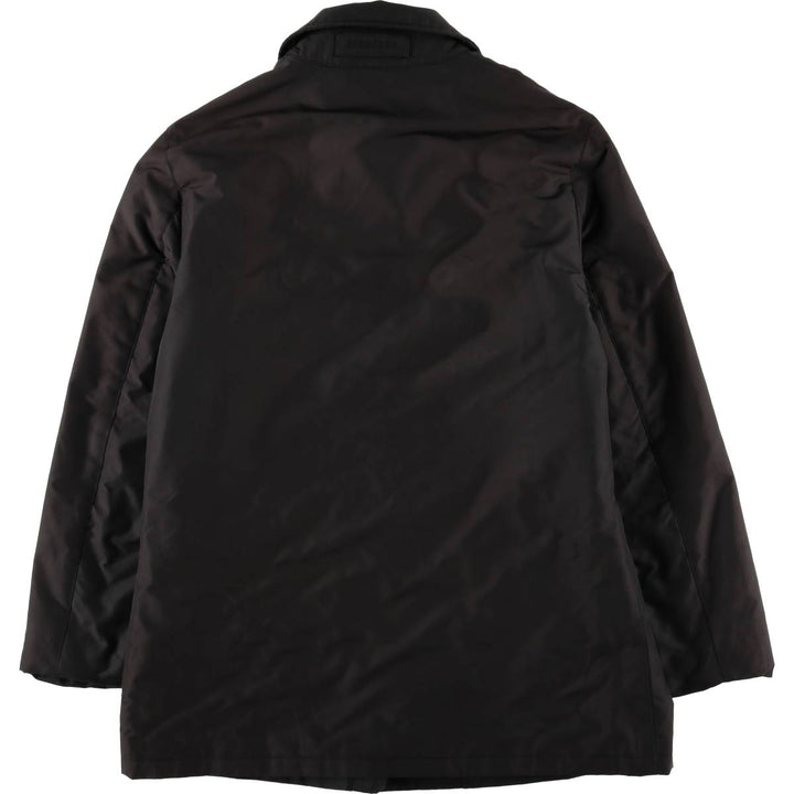 Burberry's padded Balmacaan coat, size L, women's unclear black type Vintage Second Hand
