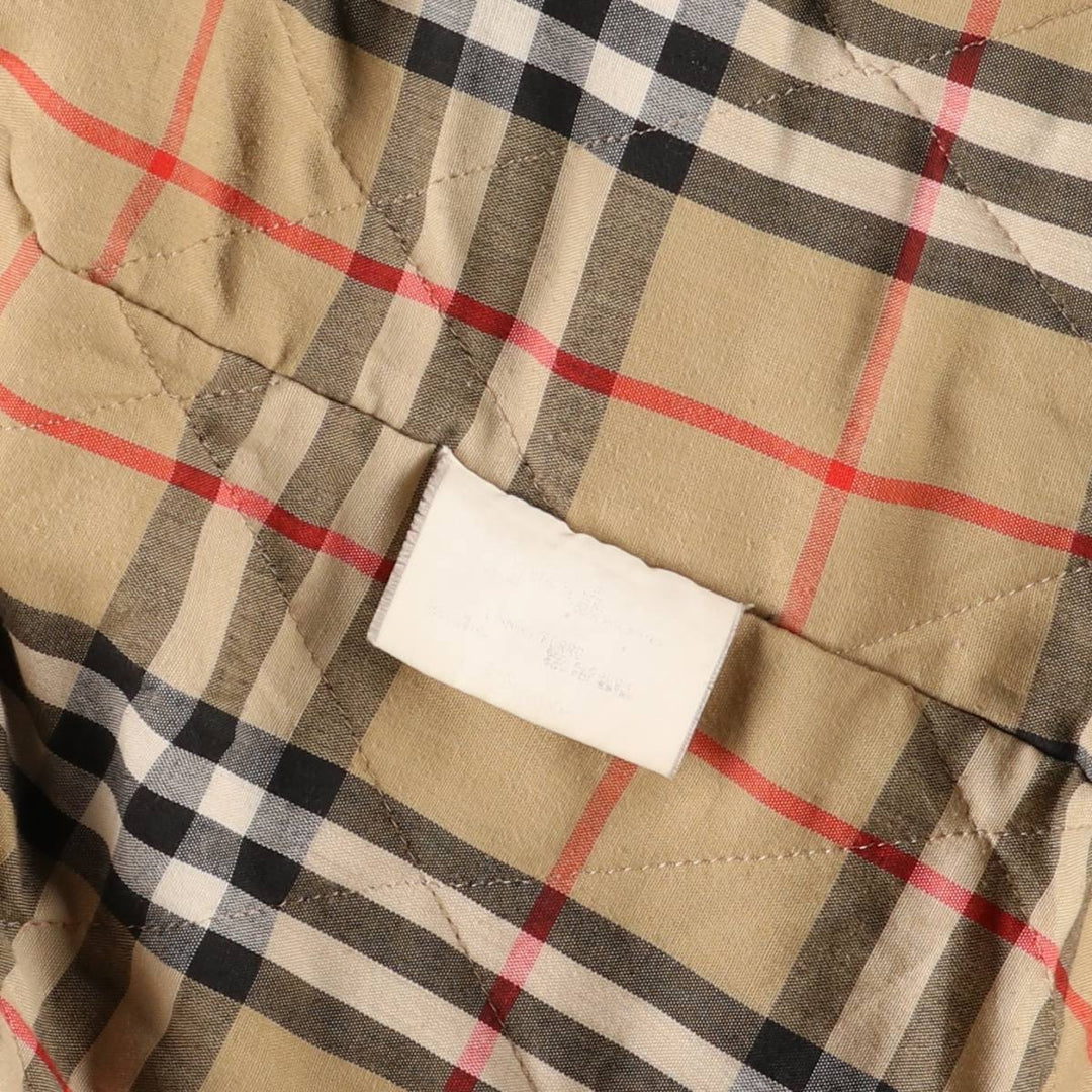 Burberry's padded Balmacaan coat, size L, women's unclear black type Vintage Second Hand