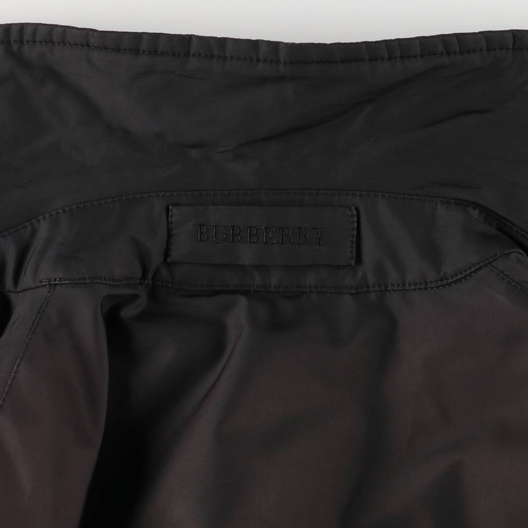 Burberry's padded Balmacaan coat, size L, women's unclear black type Vintage Second Hand