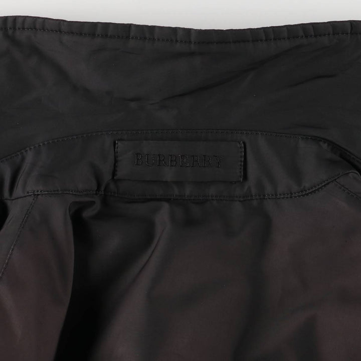 Burberry's padded Balmacaan coat, size L, women's unclear black type Vintage Second Hand