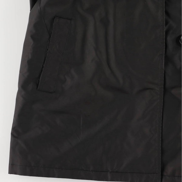 Burberry's padded Balmacaan coat, size L, women's unclear black type Vintage Second Hand