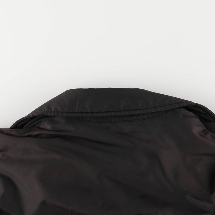 Burberry's padded Balmacaan coat, size L, women's unclear black type Vintage Second Hand