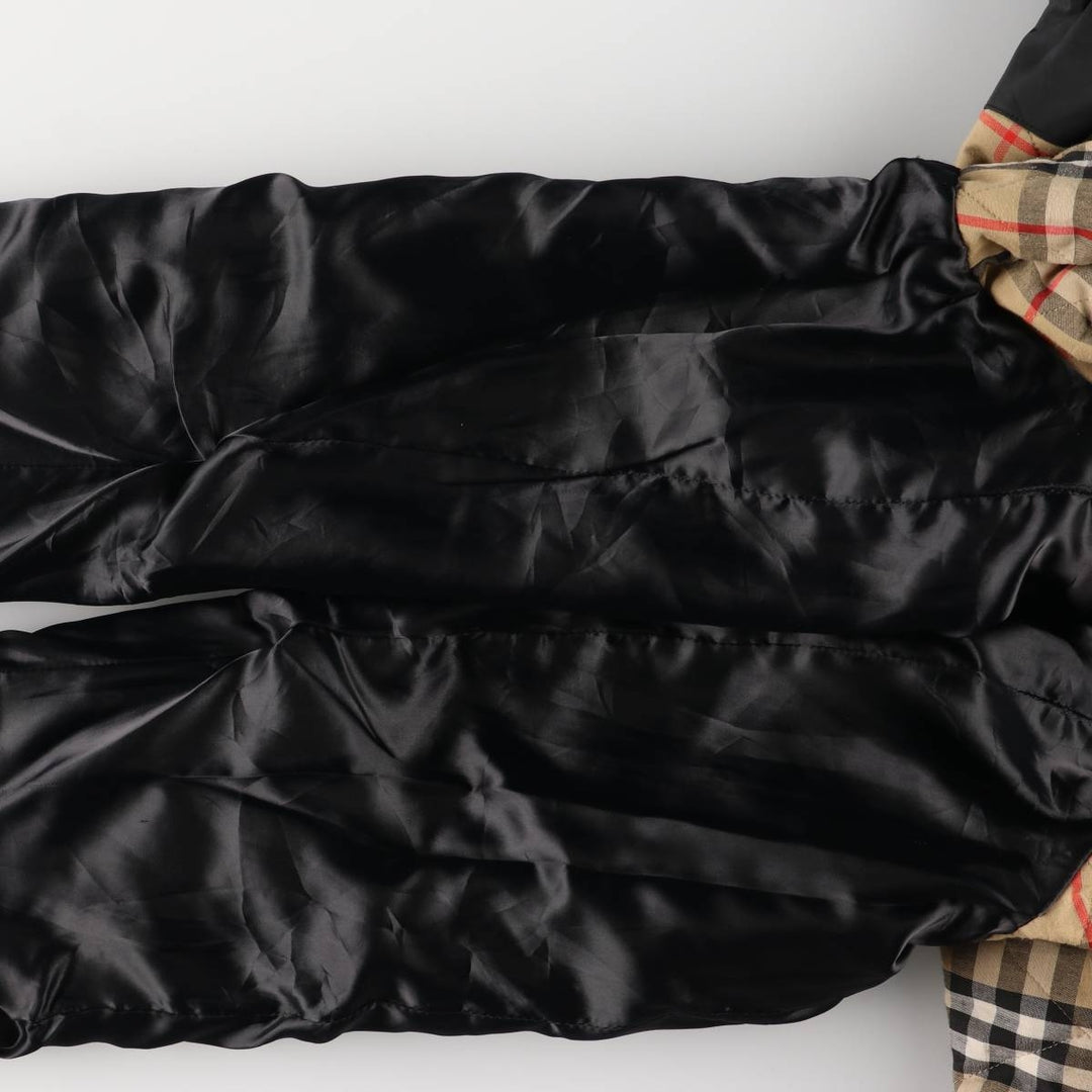 Burberry's padded Balmacaan coat, size L, women's unclear black type Vintage Second Hand