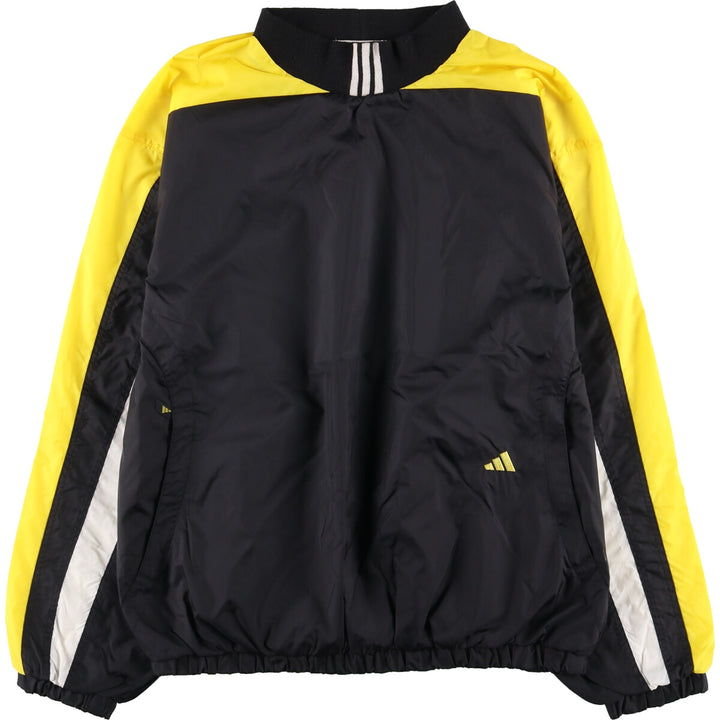 Vintage 90'S Adidas high-neck nylon pullover, men's size L Nylon black type Vintage Second Hand