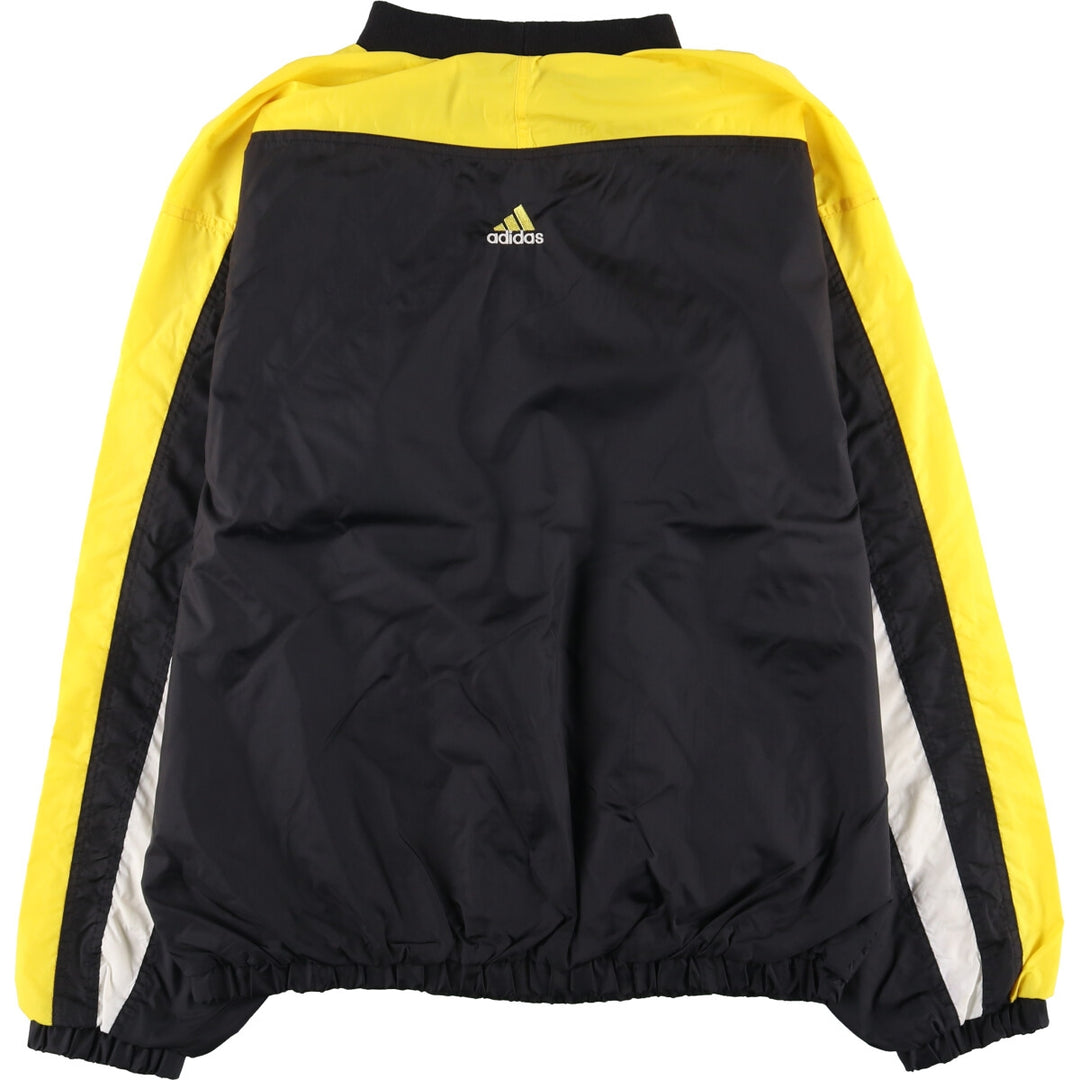 Vintage 90'S Adidas high-neck nylon pullover, men's size L Nylon black type Vintage Second Hand