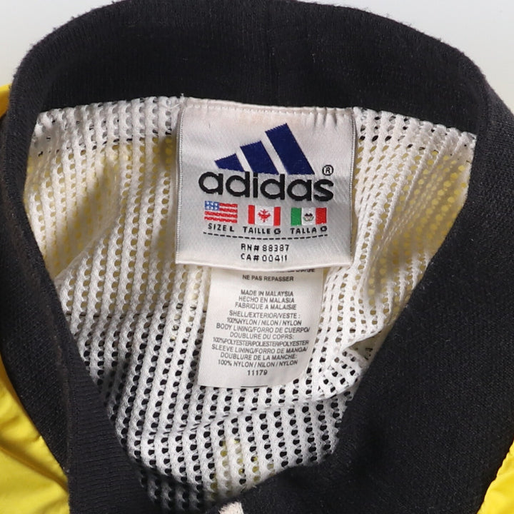 Vintage 90'S Adidas high-neck nylon pullover, men's size L Nylon black type Vintage Second Hand