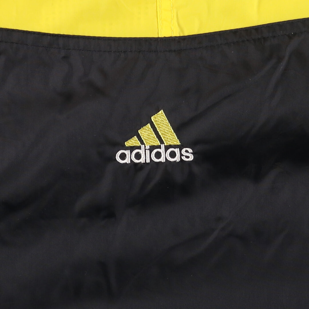 Vintage 90'S Adidas high-neck nylon pullover, men's size L Nylon black type Vintage Second Hand