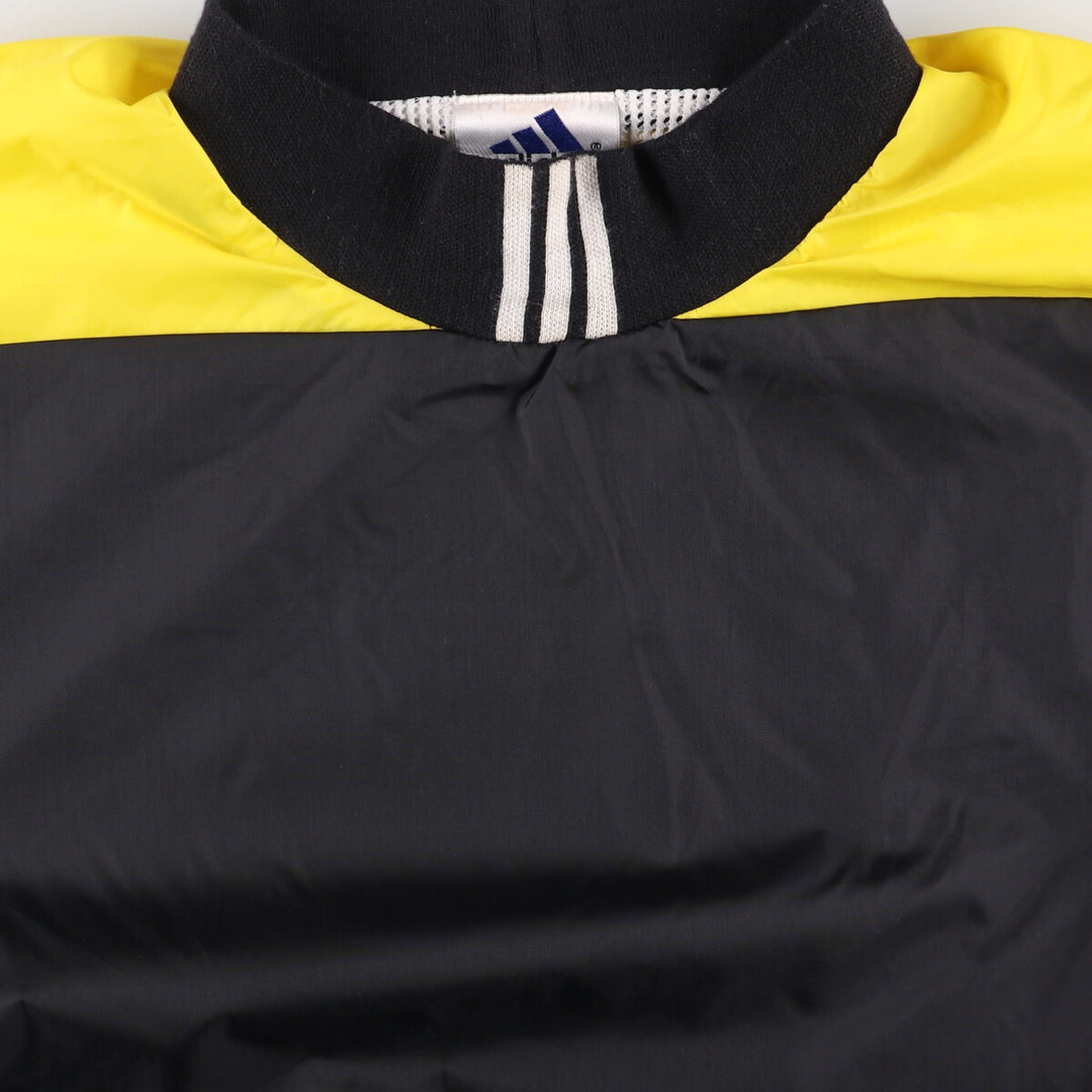 Vintage 90'S Adidas high-neck nylon pullover, men's size L Nylon black type Vintage Second Hand