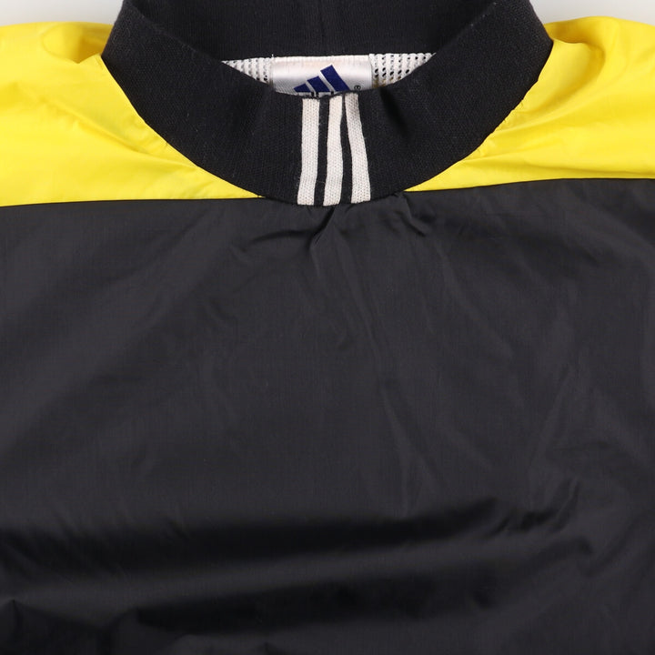 Vintage 90'S Adidas high-neck nylon pullover, men's size L Nylon black type Vintage Second Hand
