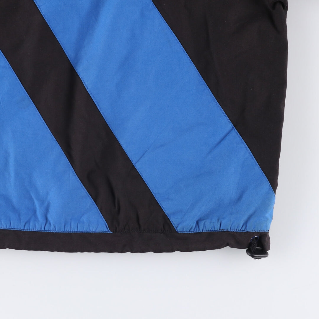 Vintage 90'S adidas half-zip warm-up pullover with back logo, men's size L polyester black type Vintage Second Hand
