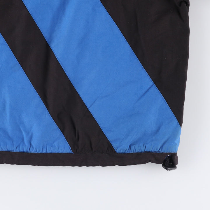 Vintage 90'S adidas half-zip warm-up pullover with back logo, men's size L polyester black type Vintage Second Hand